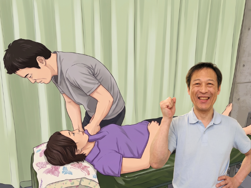 施術を受けている女性